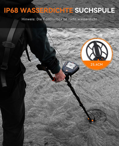 SUNPOW Metalldetektor Profi Set - IP68 Wasserdicht
