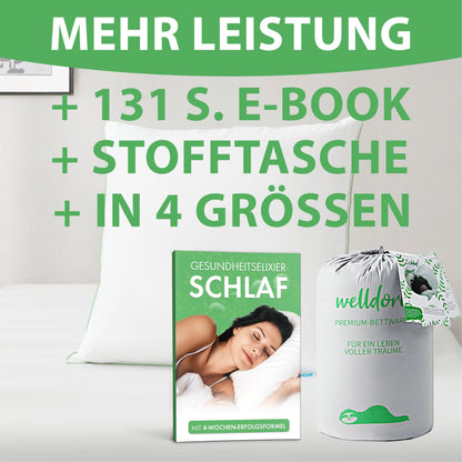 Welldora Premium Nackenstützkissen 3 Kammern 40x80 mittelfest