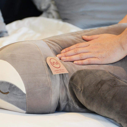 UNUS Faultier Kuscheltier Seitenschläferkissen - Grau, 100 cm