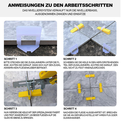 Fliesen Nivelliersystem: Nivellier-Zuglaschen 1.5mm – 2500 Stück