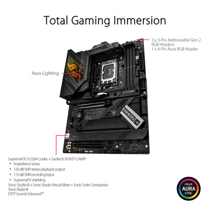 ASUS ROG STRIX Z790-H GAMING WIFI Mainboard - Intel Z790 LGA 1700