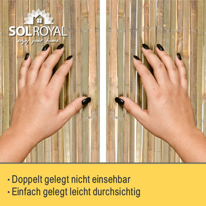 Sol Royal SolVision B89 Bambus Sichtschutz 80x600 cm für Garten