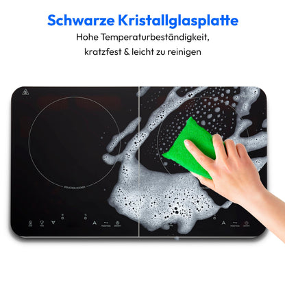 MEDION Doppel-Induktionskochplatte MD18493, 3500 Watt, schwarz