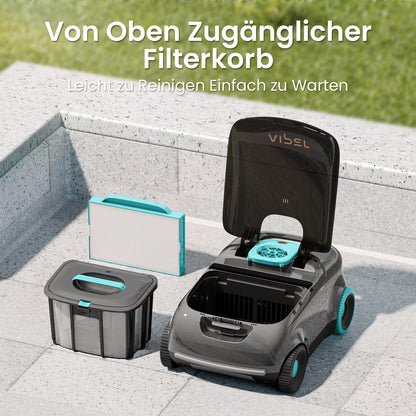 AIPER kabelloser Poolroboter, Akku-Poolsauger für Pools bis 100 m²