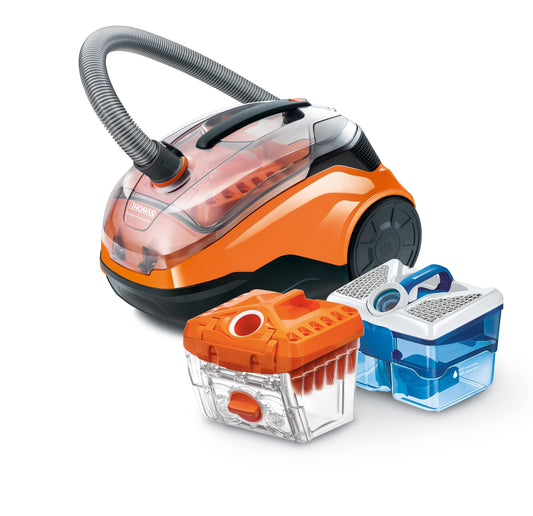 THOMAS CYCLOON HYBRID Staubsauger Family Pets mit Wasserfilter. Reinigt Böden und entfernt Tierhaare/Feinstaub per Wasserfiltration.