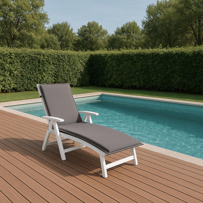 sleepling Liegenauflage Gartenliege 190x58 cm, waschbar, anthrazit