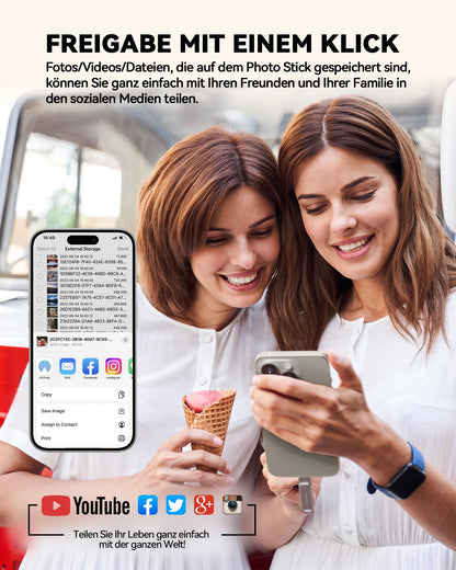 BLANBOK+ MFi 3-in-1 USB C Stick 512GB für iPhone 15