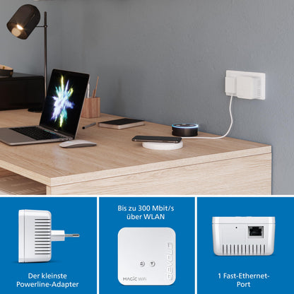 devolo Magic 1 WiFi mini Starter Kit, Powerline Adapter, 1200 Mbit/s