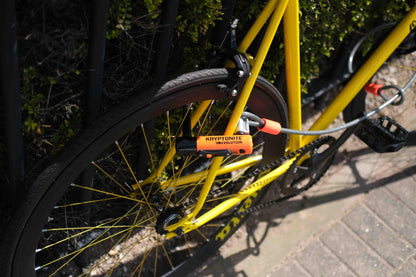 Kryptonite 2130 Bügelschloss – Schwarz/Orange 10x22.9 cm