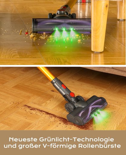 VACTechPro F02 Akku-Staubsauger kabellos 35 kPa 6-in-1 Gold