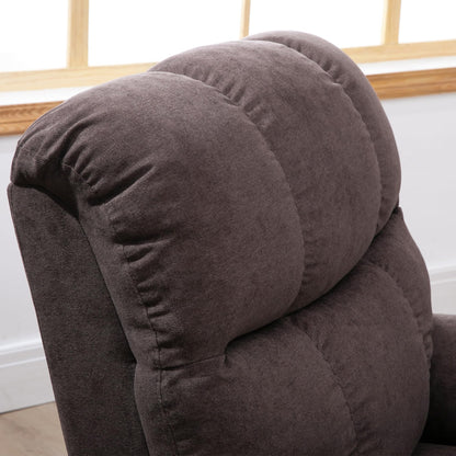 HOMCOM Relaxsessel mit Aufstehhilfe, Massage, neigbar – Kaffee-Braun