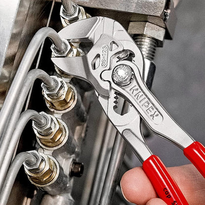 KNIPEX Mini-Zangenschlüssel 86 03 125 SB, verchromt, 125 mm