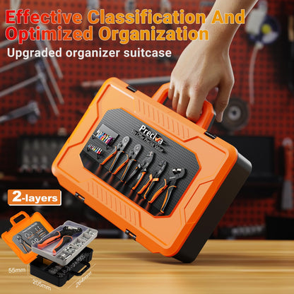 Preciva Ösenzange GT40295 Set mit 400 Ösen und Aufbewahrungsbox