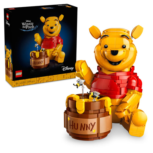 LEGO Disney Winnie Puuh 43300 Bauset mit Honigtopf und Minifiguren, bewegliche Bärenfigur