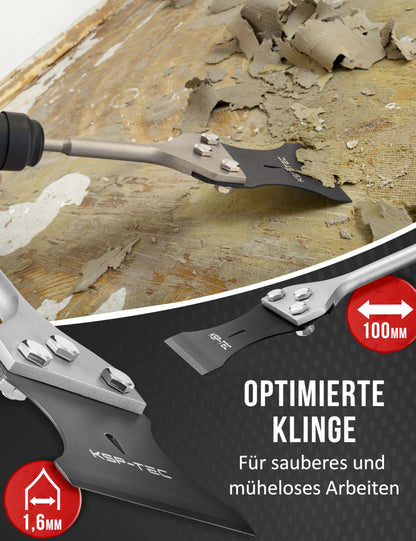 KSP-TEC SDS Plus Spachtelmeissel inkl. Ersatzklinge für Bohrhammer