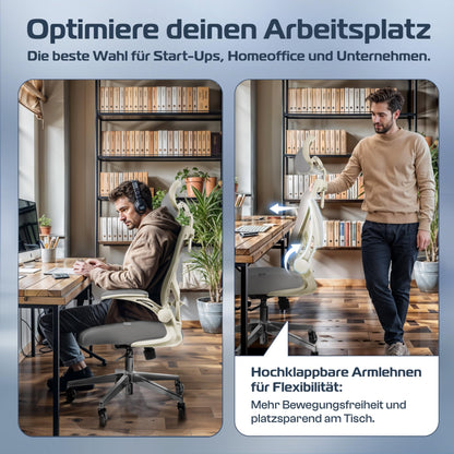 CLOUVOU SmartSeat Ergonomischer Büro- & Gaming-Stuhl 150 kg