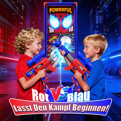 Mirthigig Schiesspiel Set, 2 Pump-Blaster und 24 Schaumstoffbälle