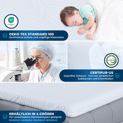 CloudÉtoile Matratzentopper 120x200 cm Memory Foam, 5 cm