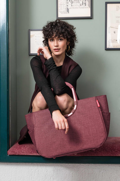 reisenthel loopshopper L twist maroon – Shopper aus recyceltem PET