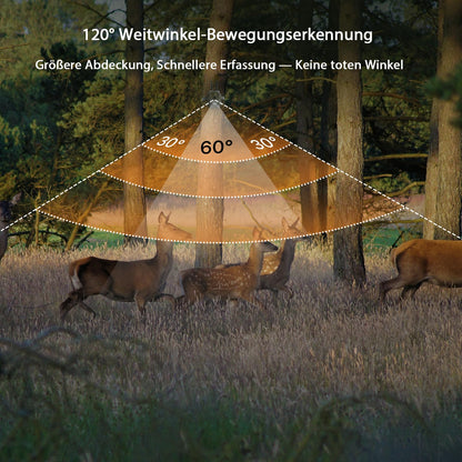 GardePro E8 2.0 Pro Wildkamera mit WLAN, 64MP 4K und 64GB SD-Karte