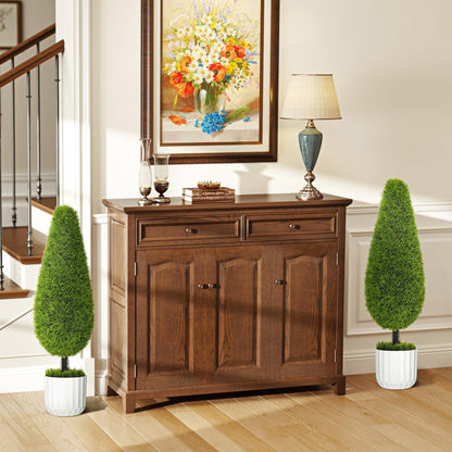 HOMCOM 2er-Set Zypressen Kunstbaum 90cm UV-Schutz