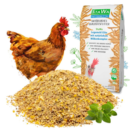 STAWA Legemehl Elite Hühnerfutter, natürlicher Milbenkomplex, 25 kg