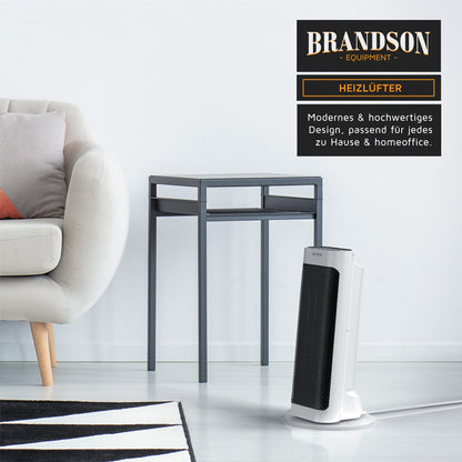 Brandson Heizlüfter Fernbedienung energiesparend leise - Weiss