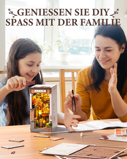 Rolife Book Nook Sakura Wine Alley – DIY Miniaturhaus mit LED-Licht