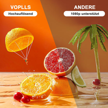 VOPLLS 22000L WiFi Bluetooth Full HD Mini Beamer - Stativ inkl.