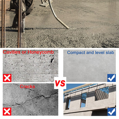 IMAYCC Betonrüttler Betonverdichter – 1300W 2m Schlauch