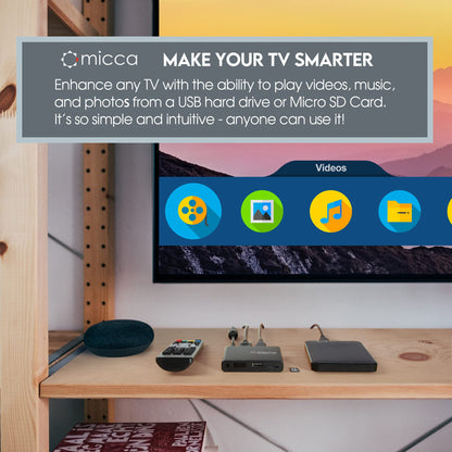 Micca Speck 4K Ultra-HD Medienplayer HDMI mit USB und MicroSD