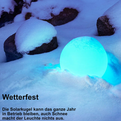 Bonetti Solar-Kugelleuchte für Aussen, RGB, IP67, Ø 30 cm