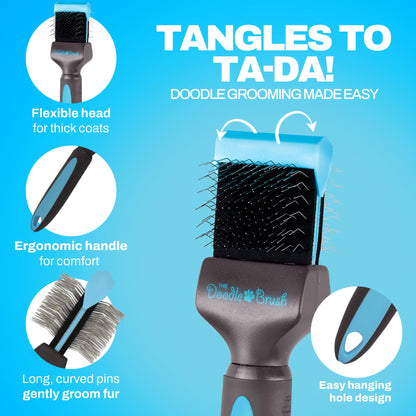 The Doodle Brush Slicker-Bürste, Hundebürste für Doodles