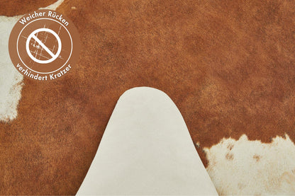 andiamo Amarillo Kunstfell Teppich - 125x155 cm Creme-braun