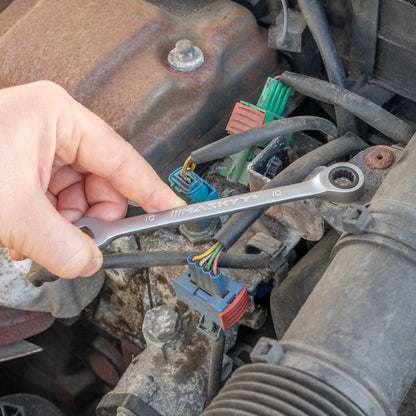 HASKYY Ringratschenschlüssel Satz 22-teilig, 6-32 mm, 72 Zähne