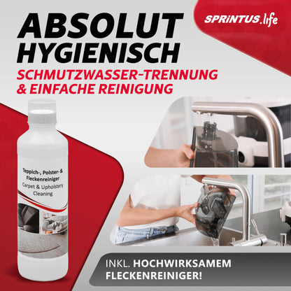 SPRiNTUS SPOTTY Nasssauger Polster- & Teppichreiniger – 170mbar
