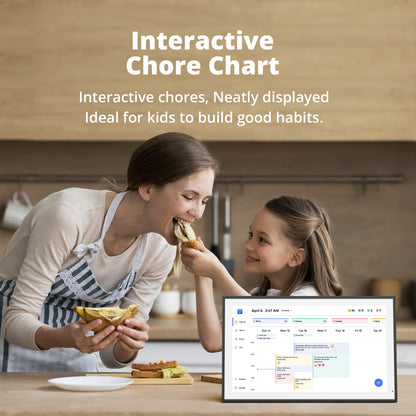 Dragon Touch 21.5 Zoll Digitaler Wandkalender - Schwarz