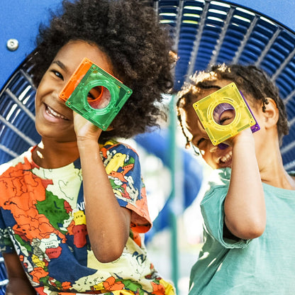 CONNETIX Regenbogen Ball Run Set – Magnetische Fliesen 92 Teile