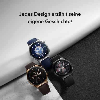 HONOR Watch GS 3 Smartwatch - GPS Fitness Uhr Midnight Black
