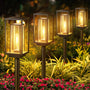 PUAIDA Solarlampen für Aussen Garten, 4er-Set Solarleuchten IP65 mit zweischichtigem ABS-Gehäuse