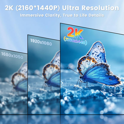 KEFEYA 14 Zoll 2K Triple Portable Laptop Bildschirm Erweiterung