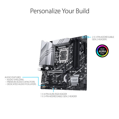 ASUS Prime Z790M-PLUS D4 Gaming Mainboard LGA1700 micro ATX