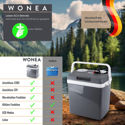 Thermoelektrische 32L Kühlbox elektrisch – Kühlen & Wärmen 12V 230V
