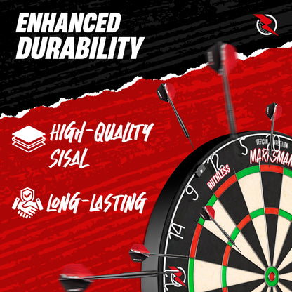 Ruthless Marksman Dartscheibe aus Sisal für Steeldarts, DB072