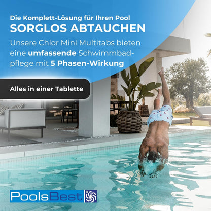 PoolsBest Chlor Mini Multitabs 5 in 1 Pflegetabs - 5kg