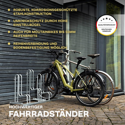 Dreifke Standparker Wyk Fahrradständer für 4 Räder einseitig