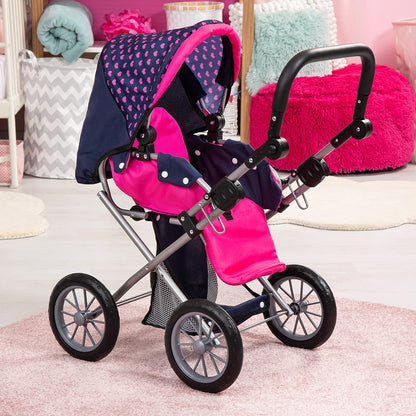 Bayer Design 13654AA City Star Kombi Puppenwagen Einhorn Blau Rosa