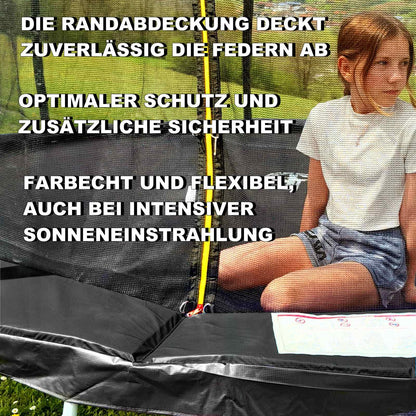 Baunsal Trampolin Randabdeckung Ø 305 cm, 20 mm stark, schwarz
