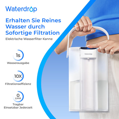 Waterdrop Elektrische Wasserfilterkanne WD-ED01W, 3,5 L, weiss