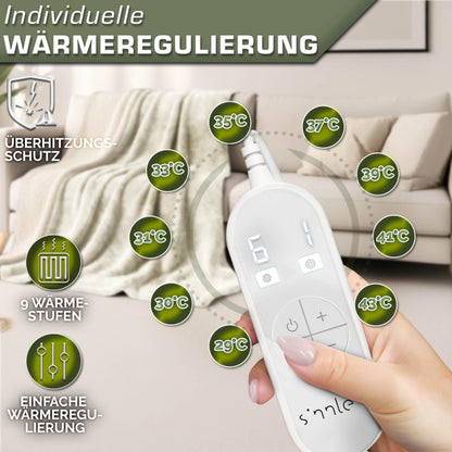 sinnlein Elektrische Heizdecke 200x180 cm - Abschaltautomatik